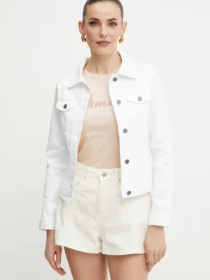 Armani Exchange kurtka jeansowa kolor biały przejściowa XW001181 AF10862
