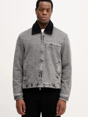 Armani Exchange kurtka jeansowa kolor szary przejściowa XM001918 AF18827