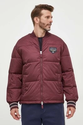 Armani Exchange kurtka męska kolor bordowy zimowa