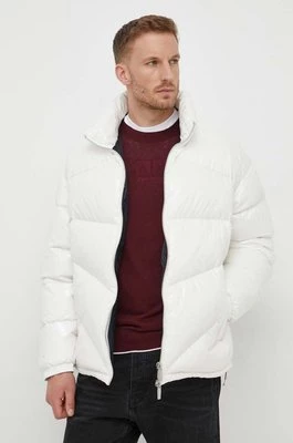 Armani Exchange kurtka puchowa męska kolor beżowy zimowa
