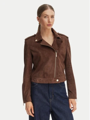 Armani Exchange Kurtka skórzana XW001924 AF21549 U6136 Brązowy Regular Fit