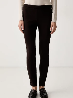 Armani Exchange legginsy damskie brązowy
