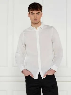 Armani Exchange Lniana koszula | Regular Fit
