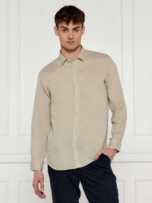 Armani Exchange Lniana koszula | Regular Fit