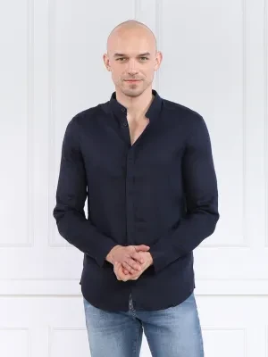 Armani Exchange Lniana koszula | Regular Fit