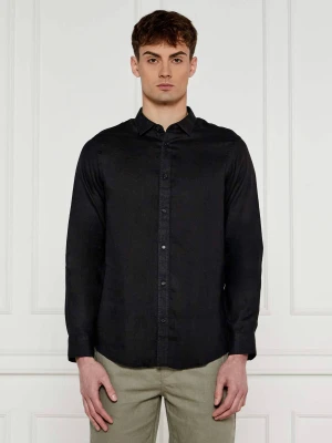 Armani Exchange Lniana koszula | Regular Fit