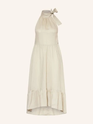 Armani Exchange Lniana Sukienka Z Falbanami gruen