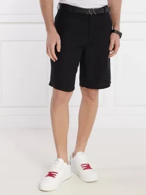 Armani Exchange Lniane szorty | Regular Fit