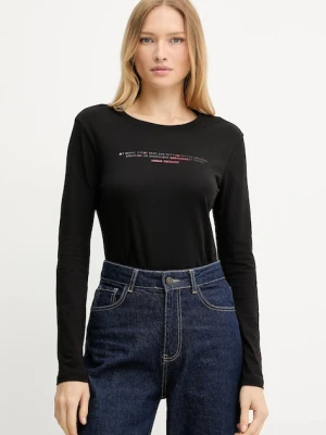 Armani Exchange longsleeve bawełniany kolor czarny XW001360 AF10356