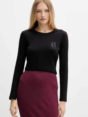 Armani Exchange longsleeve bawełniany kolor czarny XW001450 AF10356