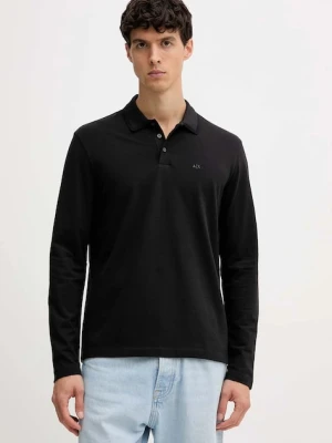 Armani Exchange longsleeve bawełniany kolor czarny z aplikacją XM001068 AF10366