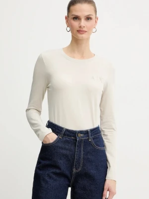 Armani Exchange longsleeve kolor beżowy XW001353 AF17173