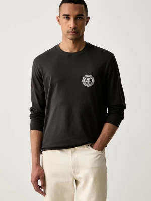 Armani Exchange longsleeve męski bawełniany szary