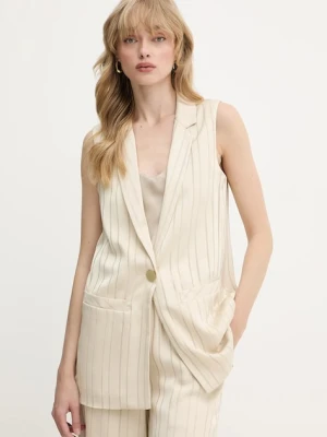 Armani Exchange marynarka kolor beżowy jednorzędowa XW000481 AF12744