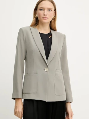 Armani Exchange marynarka kolor zielony dwurzędowa gładka XW001277 AF16148