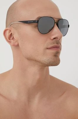 Armani Exchange okulary przeciwsłoneczne męskie kolor czarny 0AX2034S