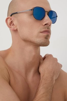 Armani Exchange Okulary przeciwsłoneczne 0AX2036S.609955 męskie kolor granatowy