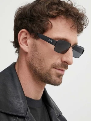 Armani Exchange okulary przeciwsłoneczne czarny