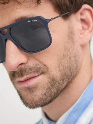 Armani Exchange okulary przeciwsłoneczne czarny
