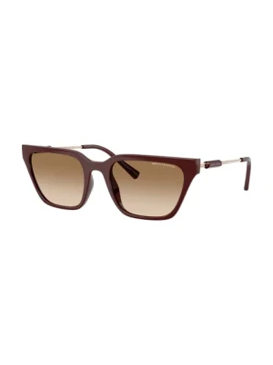 Armani Exchange okulary przeciwsłoneczne damskie kolor bordowy 0AX4158S
