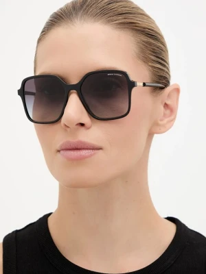 Armani Exchange okulary przeciwsłoneczne damskie kolor czarny 0AX4163S