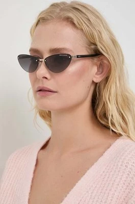 Armani Exchange okulary przeciwsłoneczne damskie kolor szary