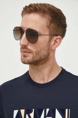 Armani Exchange okulary przeciwsłoneczne męskie kolor bordowy 0AX2043S