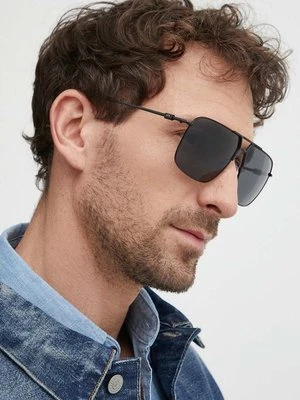 Armani Exchange okulary przeciwsłoneczne męskie kolor czarny 0AX2050S