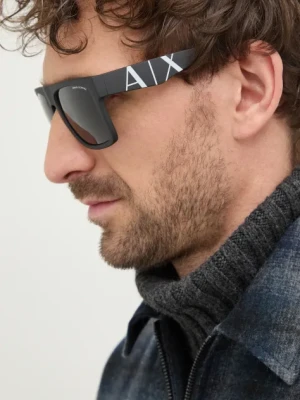 Armani Exchange Okulary przeciwsłoneczne męskie kolor czarny 0AX4113S
