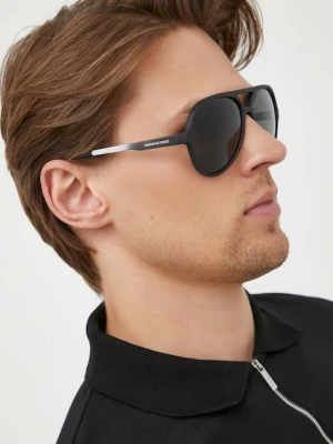 Armani Exchange okulary przeciwsłoneczne męskie kolor czarny 0AX4133S