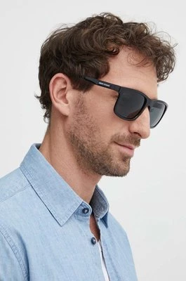 Armani Exchange okulary przeciwsłoneczne męskie kolor czarny 0AX4145S