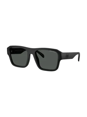 Armani Exchange okulary przeciwsłoneczne męskie kolor czarny 0AX4154SU