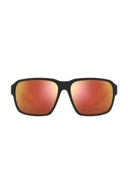 Armani Exchange okulary przeciwsłoneczne męskie kolor czarny 0AX4131SU