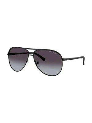 Armani Exchange okulary przeciwsłoneczne męskie kolor czarny