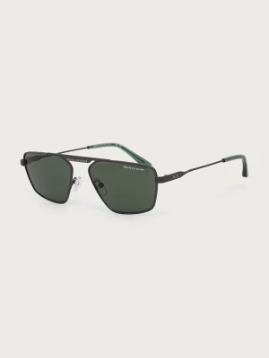 Armani Exchange okulary przeciwsłoneczne szary