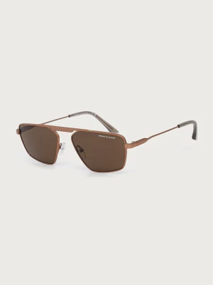 Armani Exchange okulary przeciwsłoneczne złoty