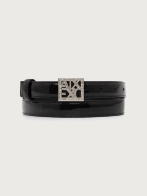 Armani Exchange pasek damski czarny