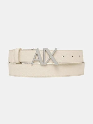 Armani Exchange pasek damski kolor beżowy XW001203 AF13680