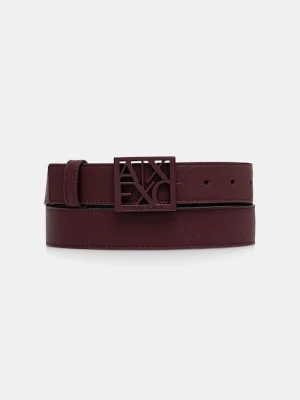 Armani Exchange pasek damski kolor bordowy 941130 0A874
