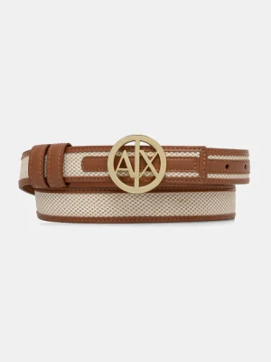 Armani Exchange pasek dwustronny damski kolor brązowy XW000964 AF12581