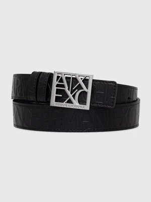 Armani Exchange pasek dwustronny damski kolor czarny 941179 CC793