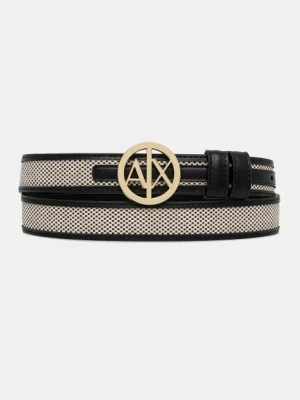 Armani Exchange pasek dwustronny damski kolor czarny XW000964 AF12581