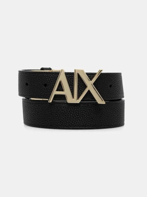 Armani Exchange pasek dwustronny damski kolor czarny XW001203 AF19298