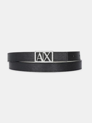 Armani Exchange pasek dwustronny damski kolor czarny XW001602 AF17141