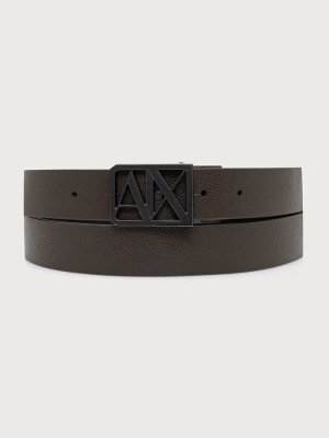 Armani Exchange pasek dwustronny męski czarny