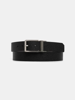 Armani Exchange pasek dwustronny męski skórzany czarny