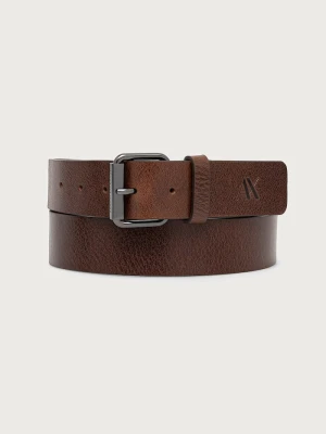 Armani Exchange pasek męski skórzany brązowy