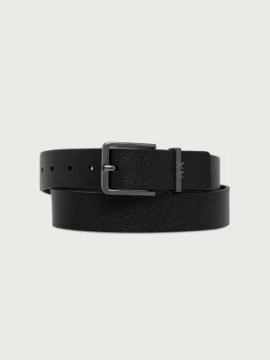 Armani Exchange pasek męski skórzany czarny