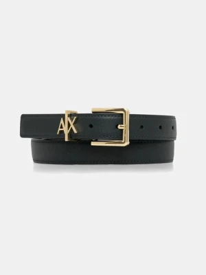 Armani Exchange pasek skórzany damski kolor zielony 941182 4R759