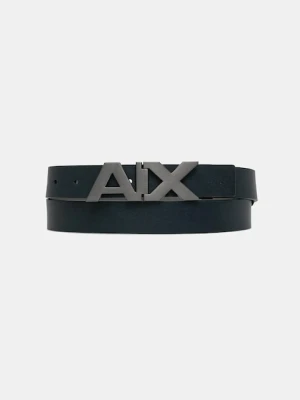 Armani Exchange pasek skórzany dwustronny męski kolor czarny 951058 CC505